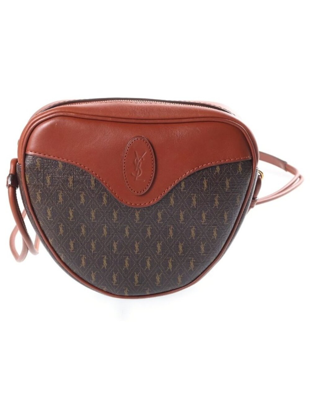 Saint Laurent le Monogram Cool Cassandra Logo Leather Shoulder Bag Gold Brown